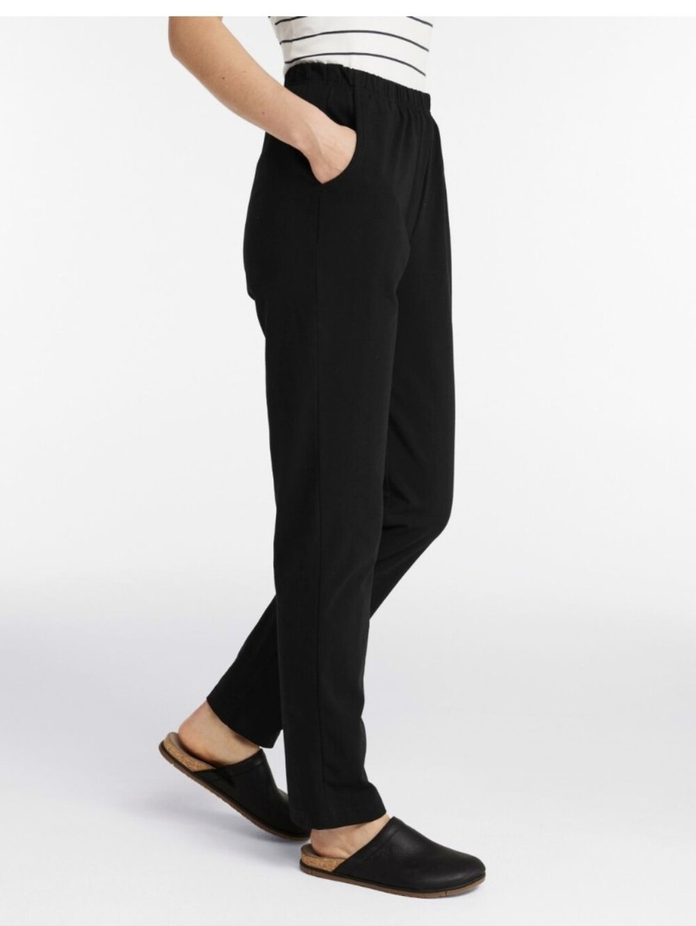 L.L. Bean Black Tapered Leg Pants
